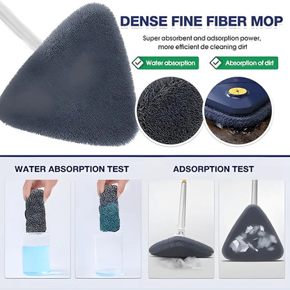 Washable and reusable microfiber mop pads for tile floor cleaning