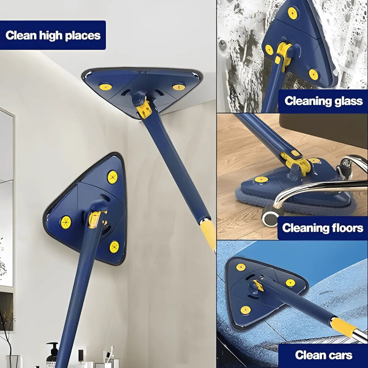 360 degree rotatable mop head cleaning corners and edges in UAE homes